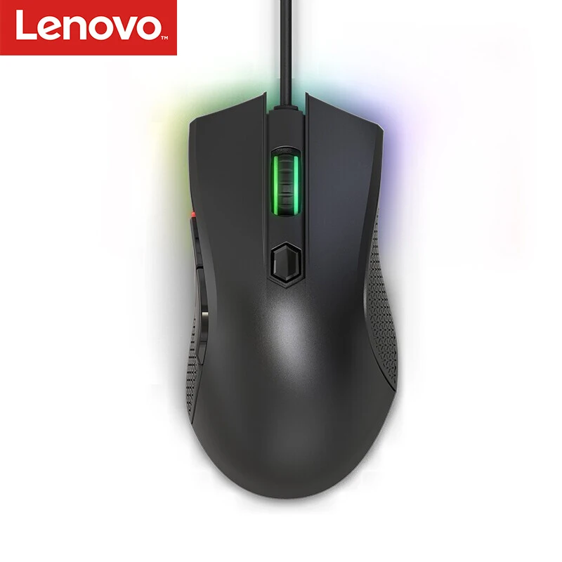 

Игровая мышь Lenovo LEGION HEADSHOT Для Правшей, эргономика Pixart 3327 6200 точек/дюйм RGB для ноутбука, ПК, PUBG/CS:GO/Overwatch/Fortnite