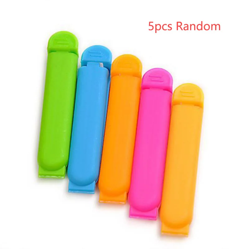 5 шт./лот зажимы для пищевых пакетов портативная герметичная упаковка закусок