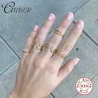 Женские кольца из стерлингового серебра 925 пробы с цирконием, 12 месяцев, модные ювелирные украшения золотого цвета