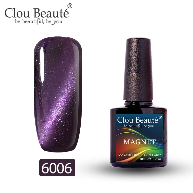 6006 Clou Beaute Гель-лак для кошачьих глаз 46 цветов маникюрный Декор гель лак для ногтей отмачиваемый лак для ногтей 10 мл Полупостоянный лак для ногтей - Цвет: 6006