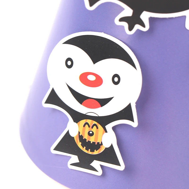 

Cartoon DIY Paper Cap Decorative Cosplay Ornament Witch Spider Hat Costumes Halloween Party Hats