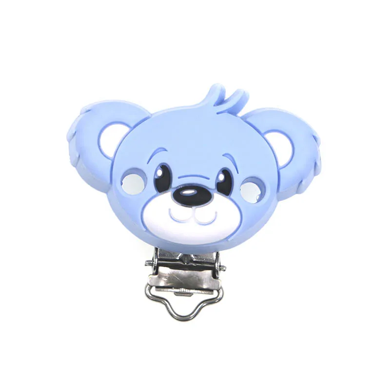 Kovict-chupete de silicona con forma de Animal, cadena de chupete de grado alimenticio, collar, pulsera, accesorios de juguetes para beb&eacute;s, libre de BPA, 3 uds.-4