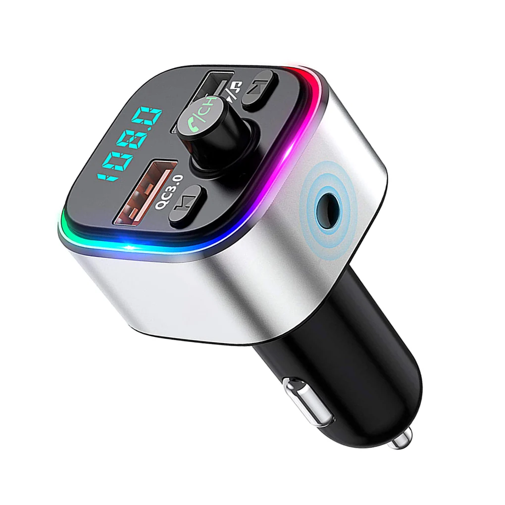 

Bluetooth Wireless Car Charger kit Handfree LED FM Transmitter Dual USB Car Charger MP3 Music TF Card U disk AUX Player Charger