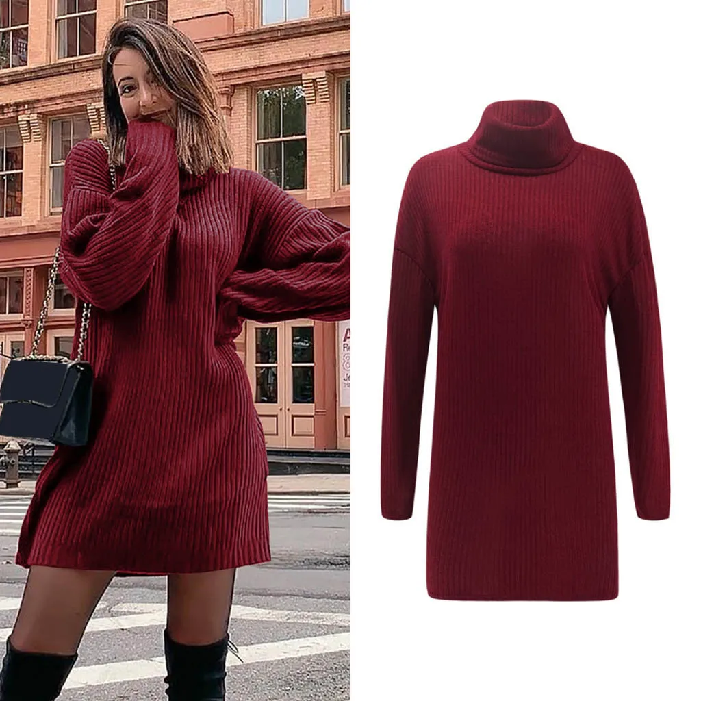 Стильный осенний теплый свитер с длинными рукавами 2019 женская одежда джемпер