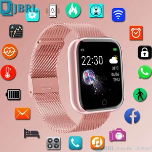 2021 smart watch women men smartwatch for android ios sleep monitor electronics sport clock music control smart watch hours free global shipping