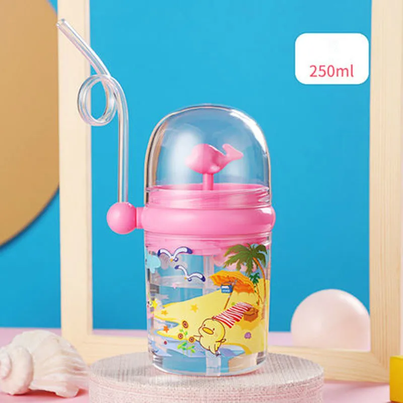 Новый маленький кит распылит водяную сетку красная чашка для воды vibrato детская