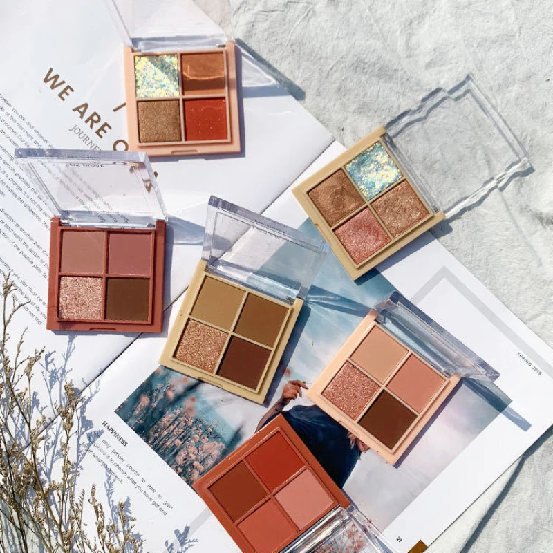 Лидер продаж яркие мини тени для век палитра с большими блестками блестящие