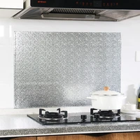 aluminium foil stickers kitchen gadgets and accessories self adhesive wallpaper sticker for cooktop desktop oilproof waterproof