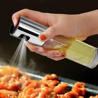 oil sprayer household glass oil and vinegar bottle kitchen push type oil spray bottle barbecue seasoning bottle