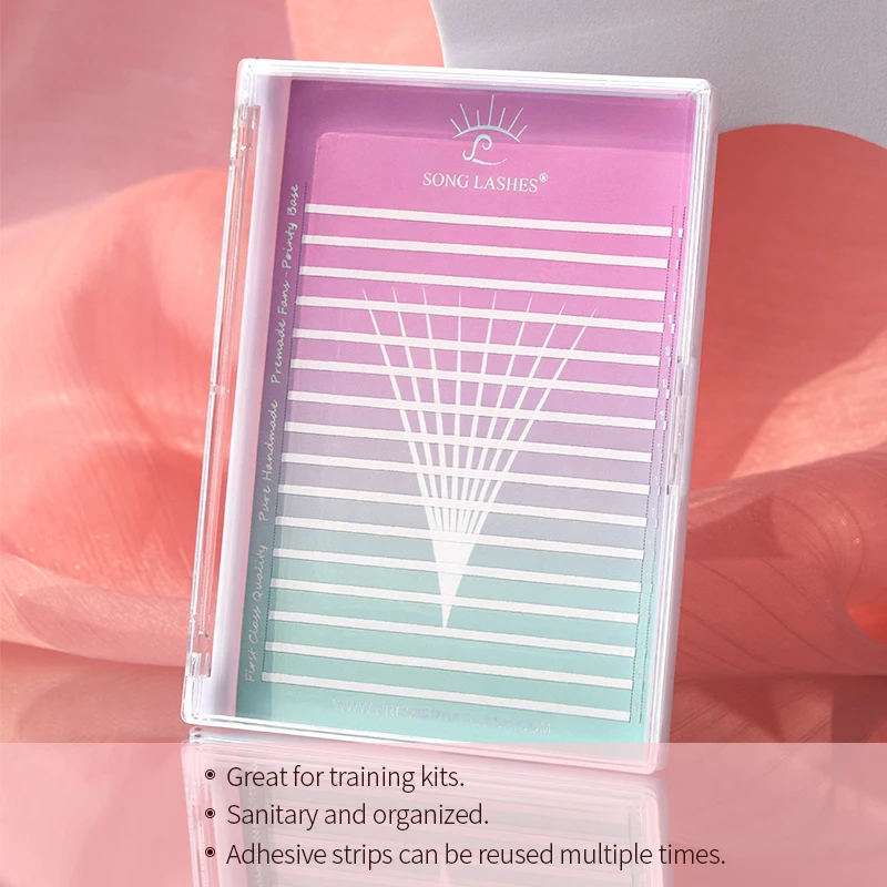 Мега пустая коробка SONG LASHES двухсторонняя лента вееры для хранения карты лоток