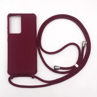 s22 s21 novelty plain crossbody lanyard phone case for samsung s9 note20 a71 a51 a21s s20 s10plus soft cover shell protection