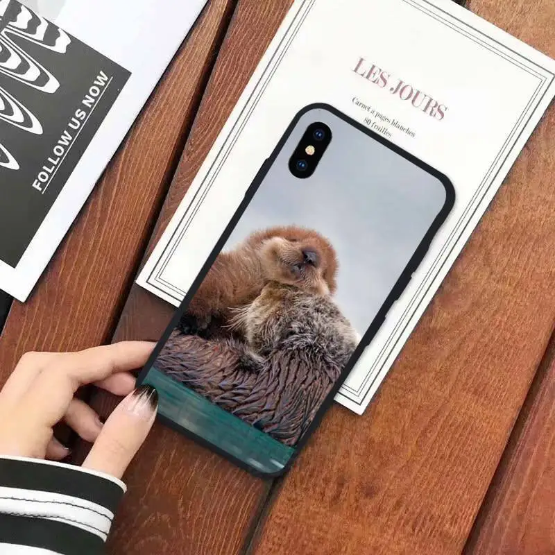 

Cute Animal otter Phone Case for iPhone 11 12 mini pro XS MAX 8 7 6 6S Plus X 5S SE 2020 XR