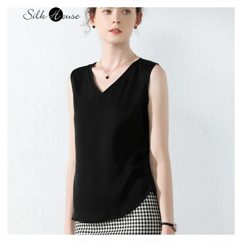 Тяжелая шелковая Женская летняя футболка с коротким рукавом 2020 модная женская на