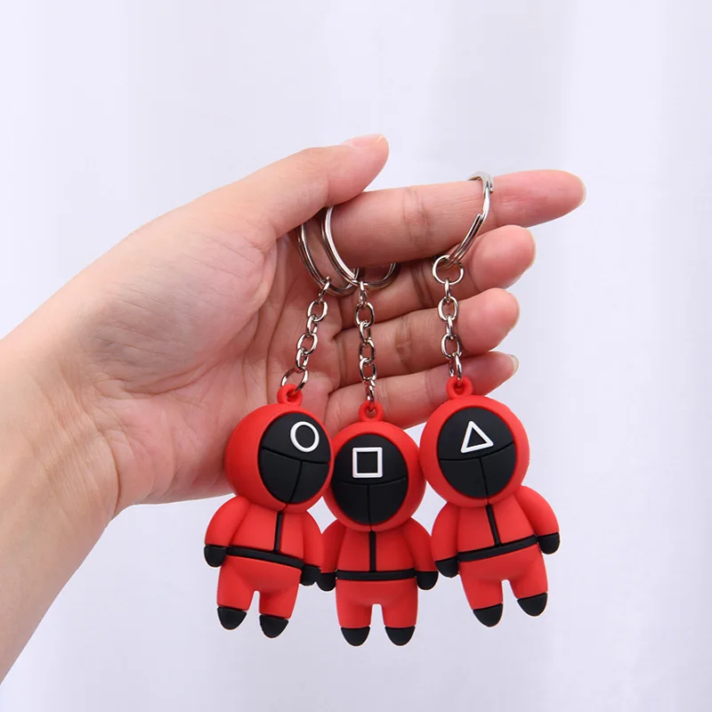 Брелок для ключей с маской из игры «кальмар»