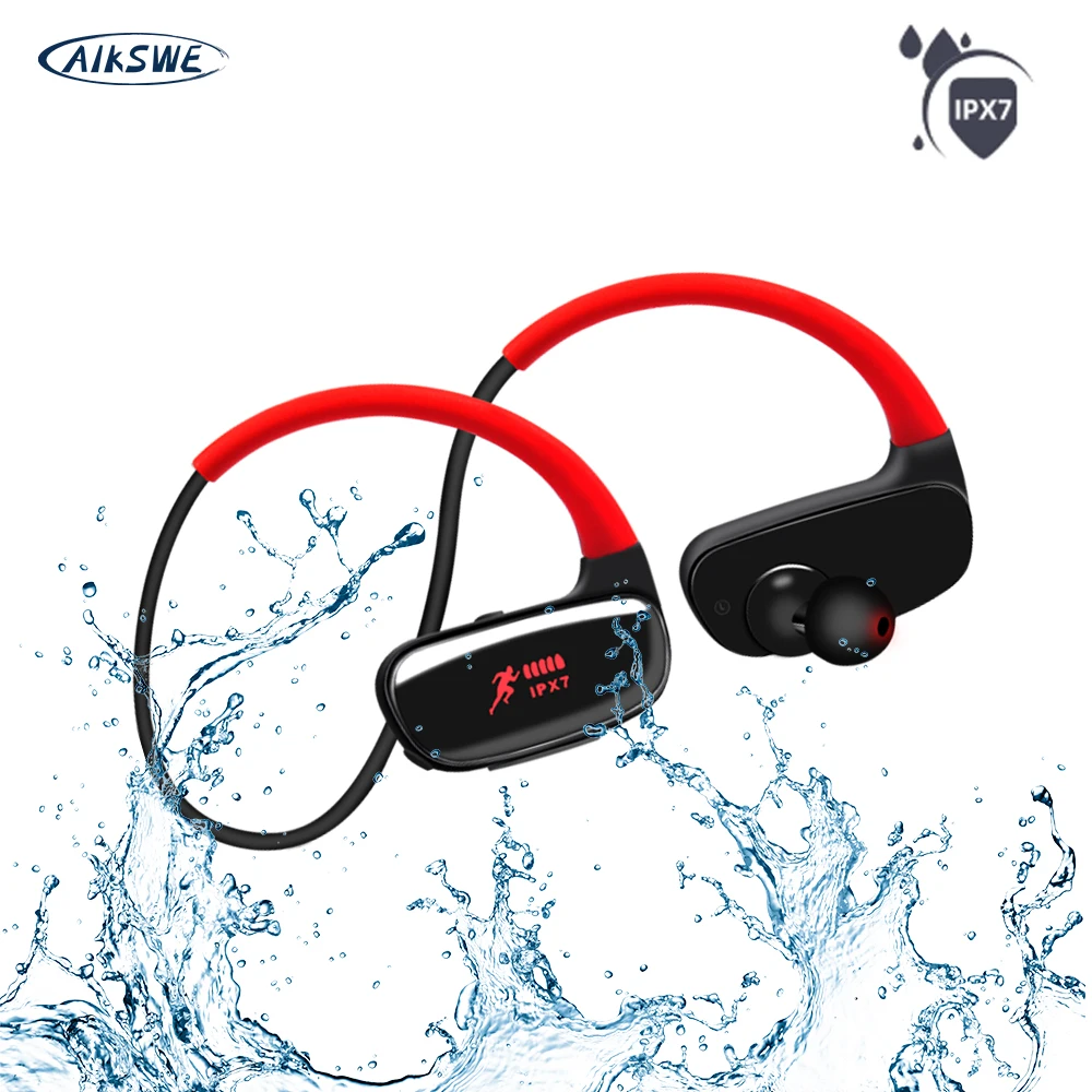 

Bluetooth-наушники AIKSWE, 16 ГБ/MP3, водостойкие, IPX7