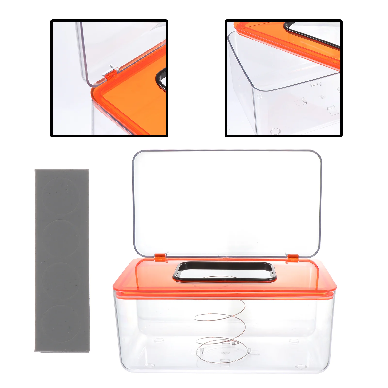 

1pc Home Use Mask Storage Box Mask Dispenser Holder Household Tissue Mask Box