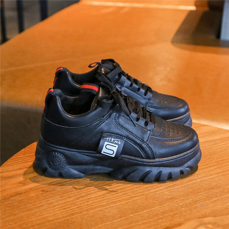 Женские массивные кроссовки новинка 2019 дышащая сетчатая обувь на платформе