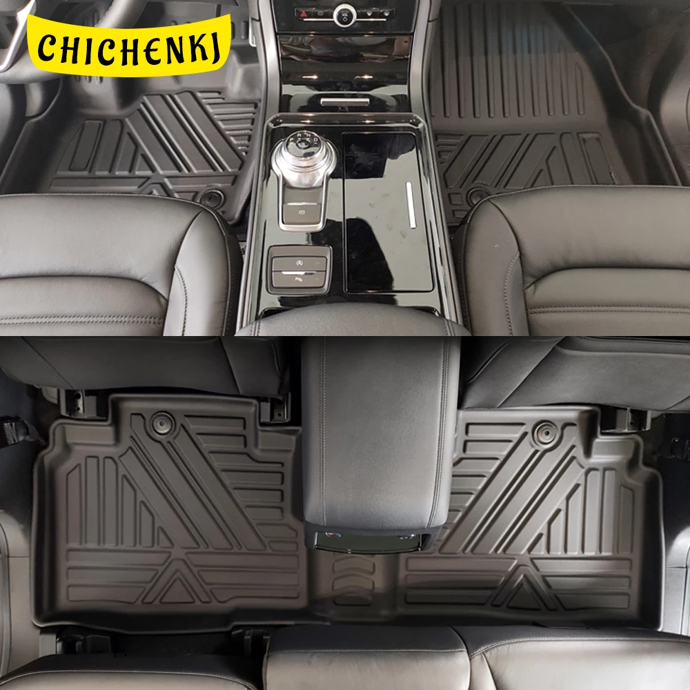 

For Ford Edge G2 2015-2021 Auto Car Floor Mats All-Weather TPE Foot Mats Odorless Pad Waterproof Tray Mat Interior Accessories