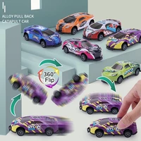 8pcsset childrens alloy car stunt toy car pull back diecast kids metal action mini model cars educational toy for boy gifts