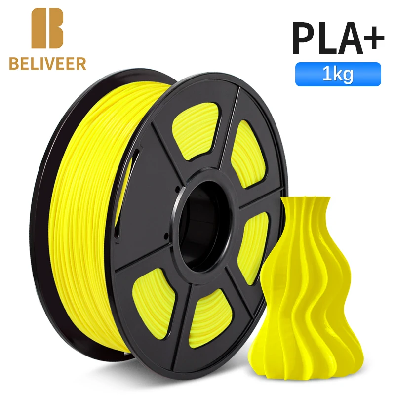 

PLA PLUS Filament 1.75MM 1KG Suitable For All Types Of FDM3D Printers Good Toughness Tolerance +/-0.02MM Non Toxic BELIVEER 3D