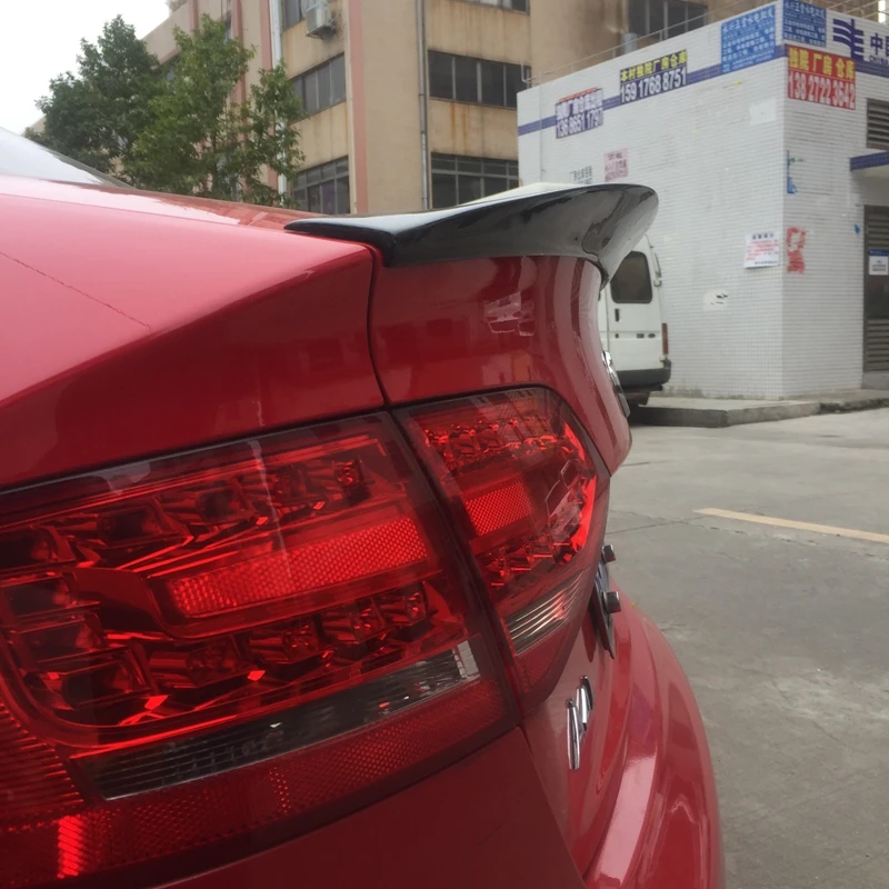 Для Audi A4 B8 B8.5 4 Двери Седан 2009 2012 HK стиль высокое качество карбоновое волокно заднее крыло крыша задний ящик декорированный спойлер