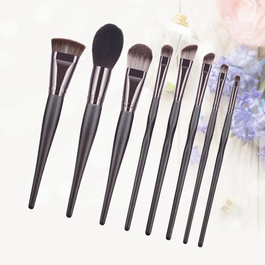 

8Pcs Makeup Brushes Set Cosmetic Face Brushes Loose Powder Brushes Makeup Tools Long Handle Brushes Cosmetic Accessories for Wom