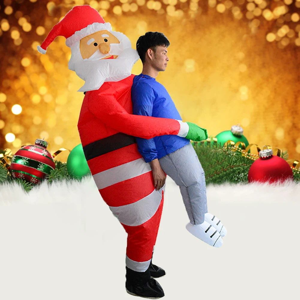 

Надувной Рождественский костюм для взрослых на Хэллоуин, костюм Санта-Клауса для обнимания людей, костюм для вечеринки, косплея, смешной ко...