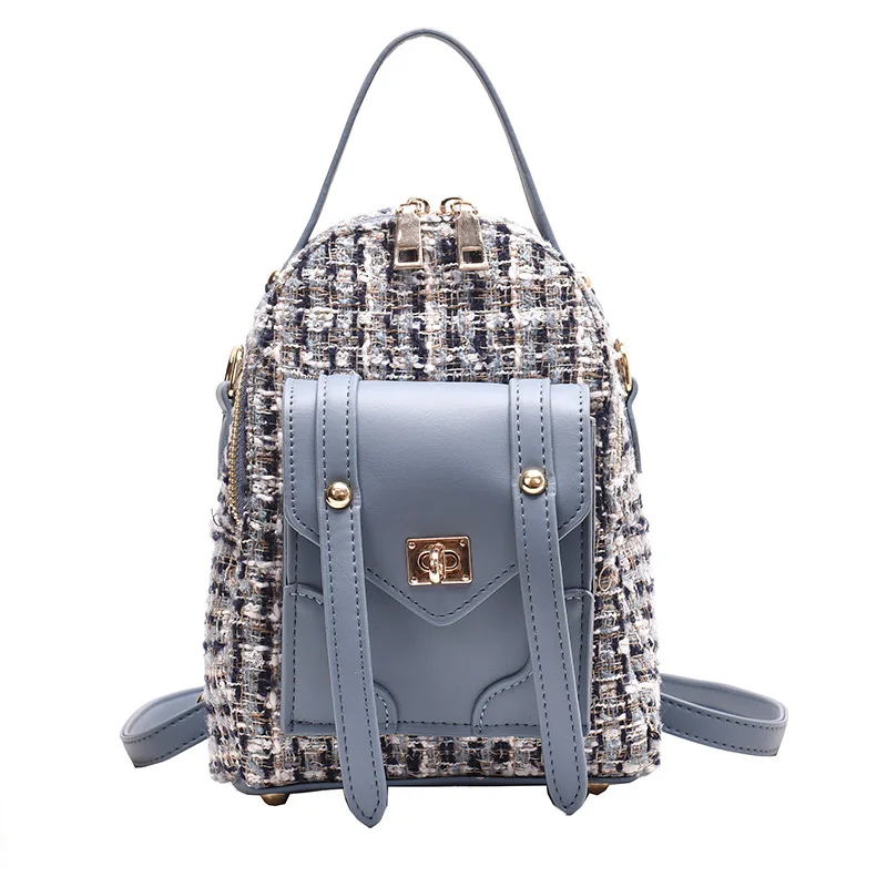 Женский шерстяной рюкзак дизайнерский брендовый для девочек подростков