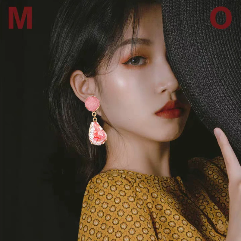 Ретро классические маленькие Кристальные серьги для женщин в Корейском стиле