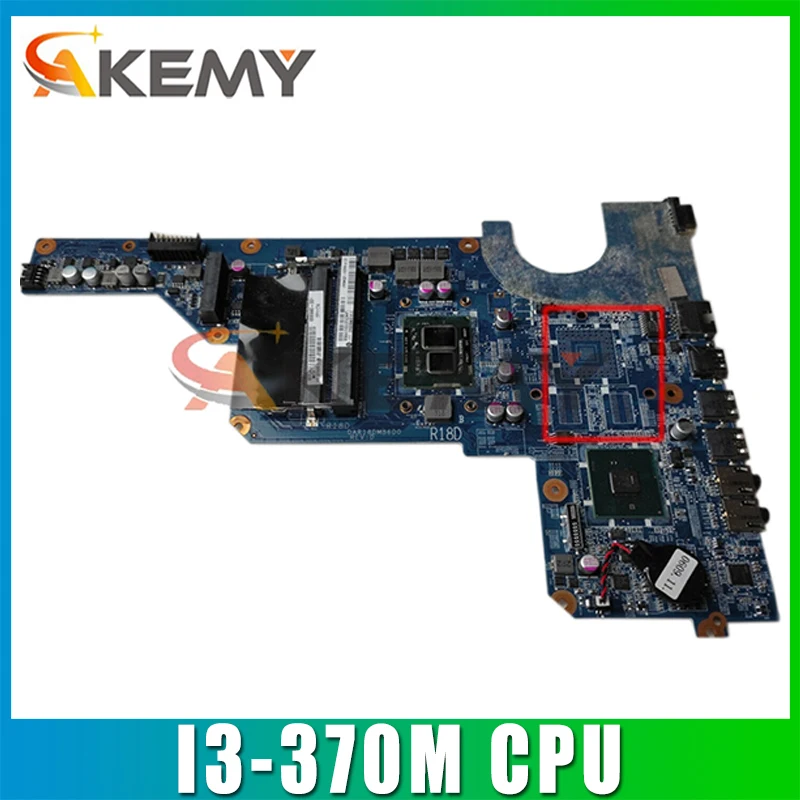 

AKemy laptop Motherboard For HP Pavillion G4 G6 G7 G4-1000 G6-1000 I3-370M Mainboard 655990-001 655990-501 DAR18DM86D0 HM55