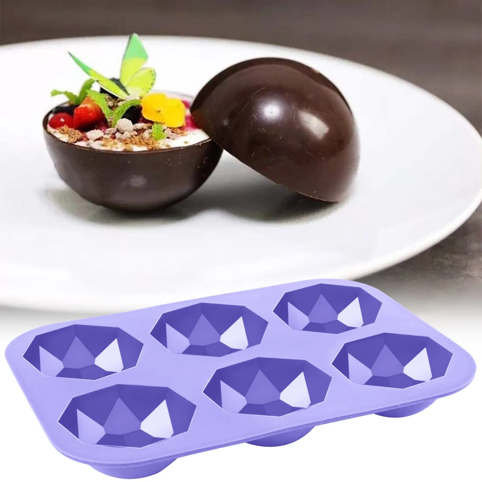Форма для торта в форме алмаза силиконовая форма 3D шоколада печенья конфет