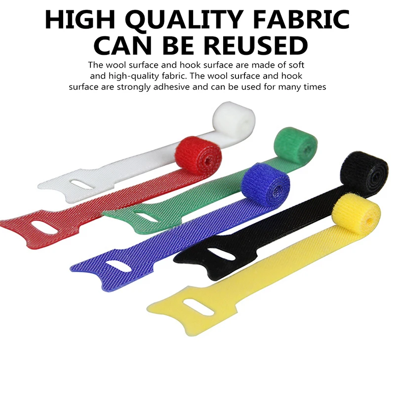 

50/100 шт., разноцветные пластиковые кабельные стяжки