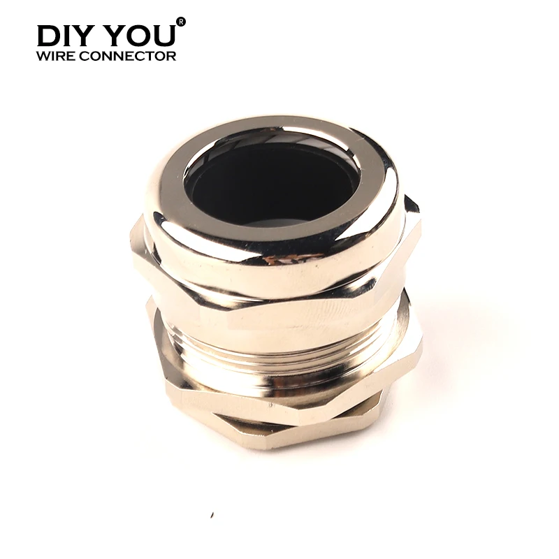 1 шт. металлический медный никелированный IP68 Водонепроницаемый Кабельный разъем