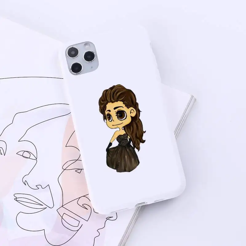 

The Vampire Diaries TV series Phone Case Candy Color for iPhone 6 7 8 11 12 s mini pro X XS XR MAX Plus