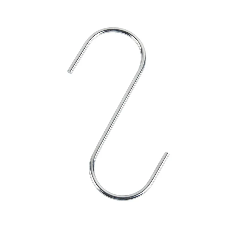 

Metal Hook Stainless Steel Exhibition Hook S Hook S Iron Hook Multifunctional Clothes Bag Hook Behind Kitchen Door