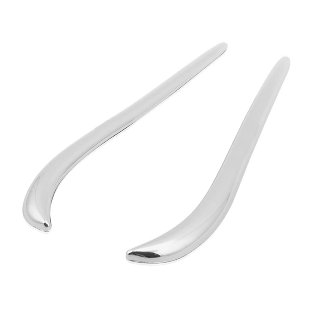 

1 Pair Chrome Front Headlight Eyebrows Decor Trim For Jinyi Gl1800