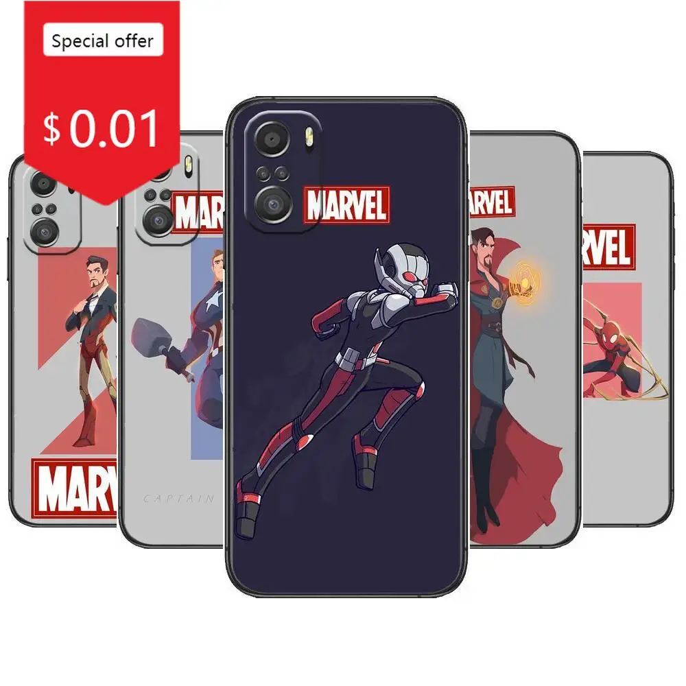 

The latest version of Marvel heroes Phone Case For Xiaomi Redmi 11 lite 9C 8A 7A Pro 10T 5G Cover Mi 10 Ultra Poco M3 X3 NFC 8 S