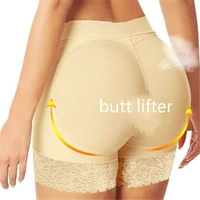 middle waist women foam padded bum panties buttocks 2 removable pads push up hips and butt enhancer underwear fake ass shapewear