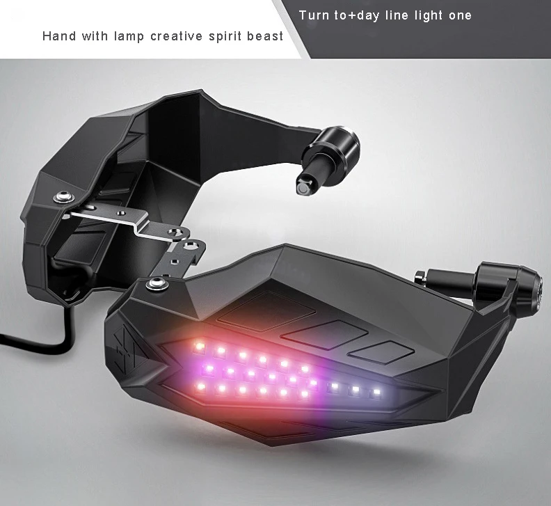 Motorcycle wind shield Handguards LED Light For yamaha r6 2008 honda varadero fazer 600 cbr900 rr kawasaki zr7 | Автомобили и