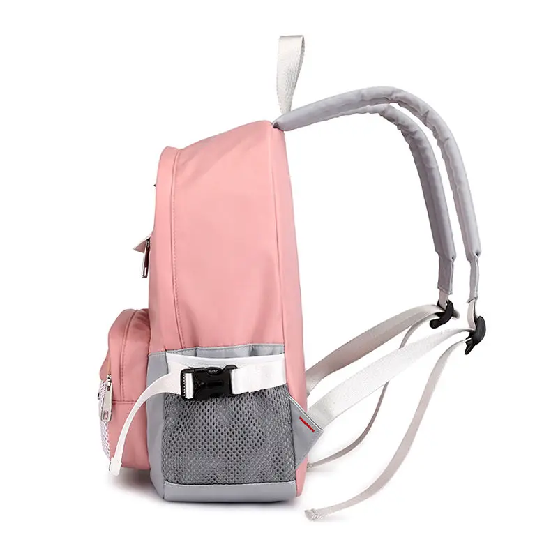 WEIXIER Fashion Letter Print School Bag Rucksack Double Zipper Teenager Girls Waterproof nylon Backpack Mochila Sac A Dos AL-69 | Багаж и