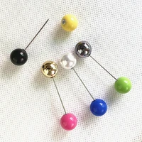 high quality double head simulation pearl brooches pins for women stick scarf lapel pin sweater jewelry fashion accessories
