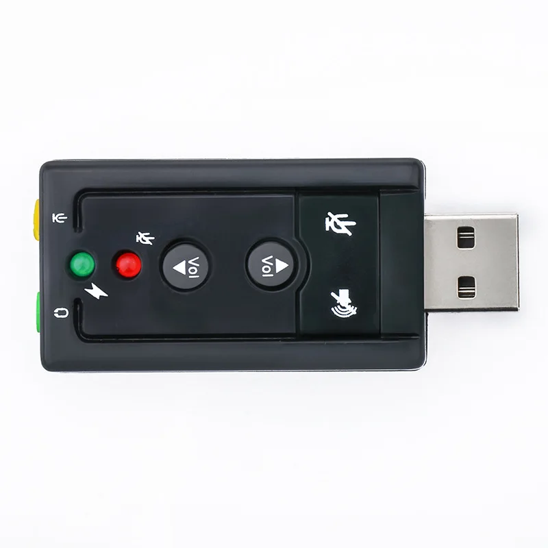 Внешняя звуковая карта Chielecna 7 1 USB к разъему 3 5 мм аудиоадаптер для наушников