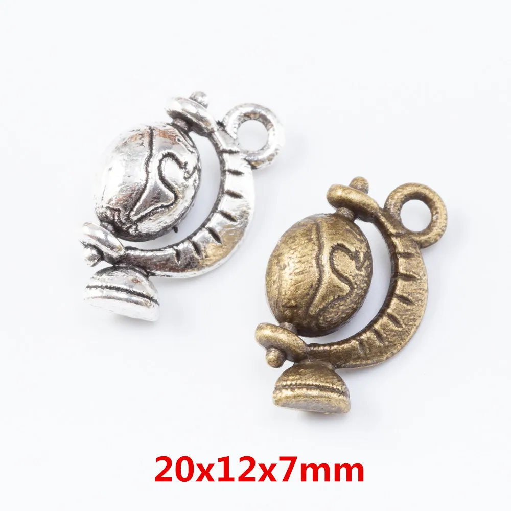 

80 шт., подвеска в виде глобуса в стиле ретро, цинковая лампа, Европейский стиль, изготовление ювелирных изделий 7011