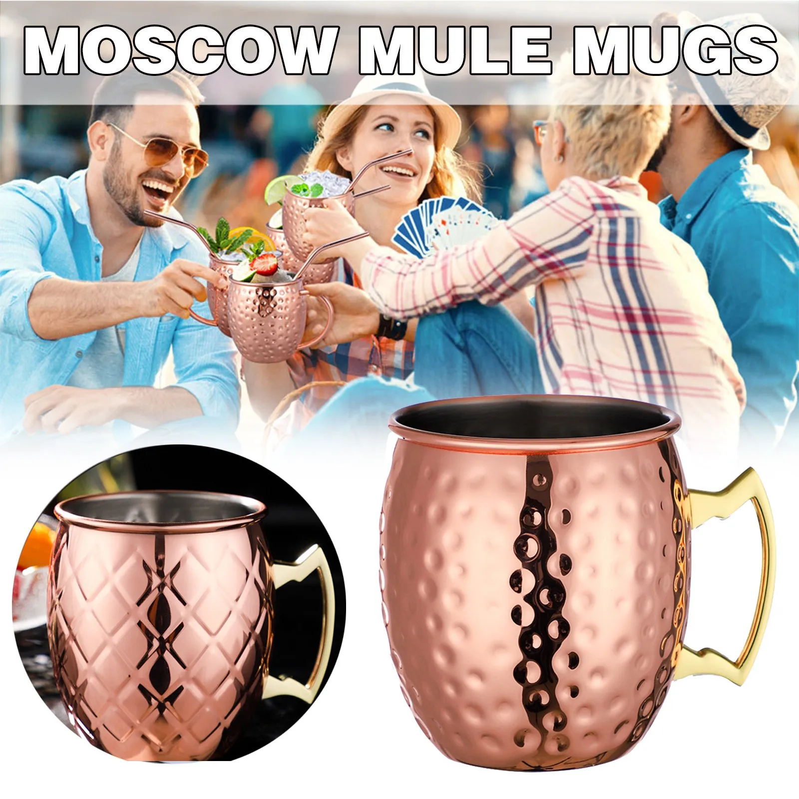 Бокал для вина медный бокал из нержавеющей стали с защитой от падения коктейля