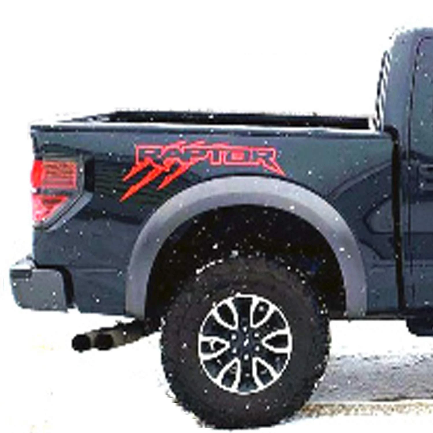 

For x2 Raptor SVT Stickers bedside OUTLINE claw Scratch graphics decal sticker Ford F150 Set