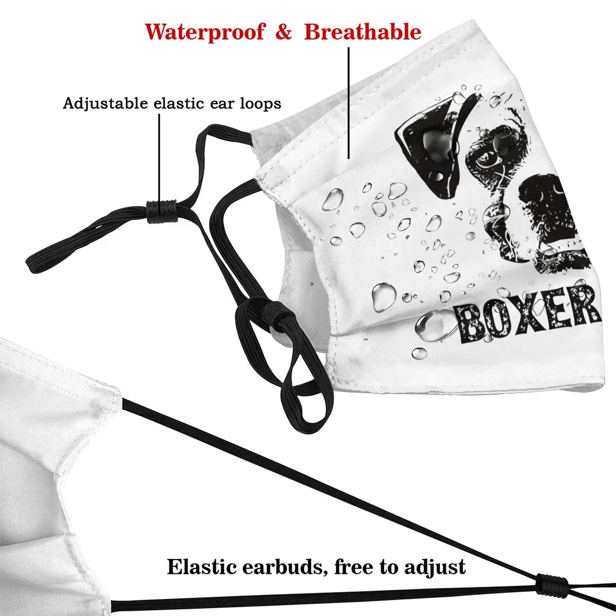 Маска-Боксер для лица взрослых с фильтрами | Аксессуары одежды