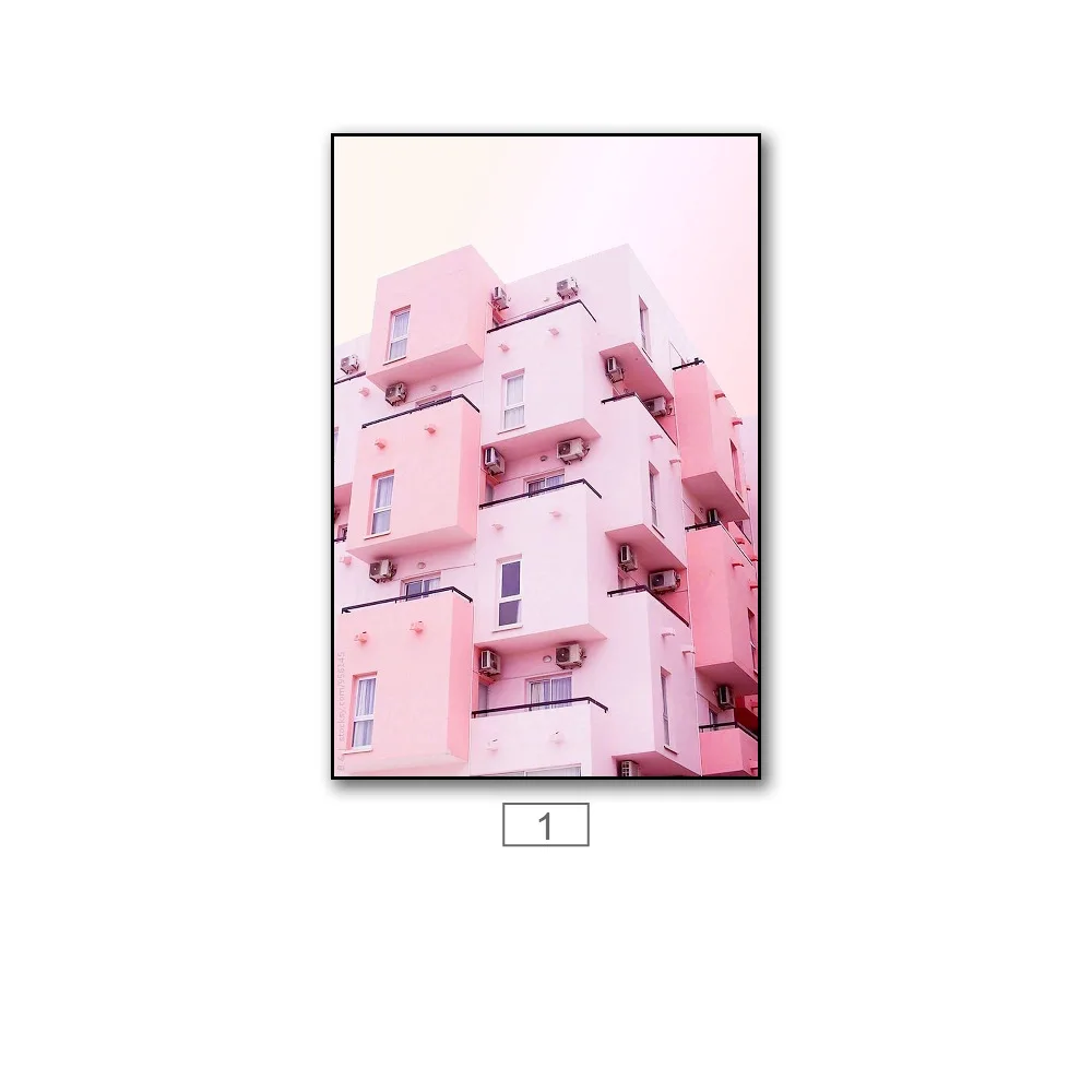 

Nordic Canvas Poster Printed Painting Pink Tulip Apartment Modern Slogan Popular Bedroom Living Room Cafe Wall Decoration Hd