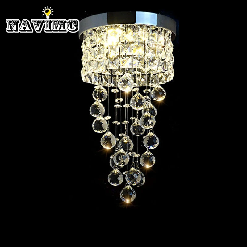 Современный Стиль Led маленькая Хрустальная люстра применяется к кухне ванна шкаф спальня светильник