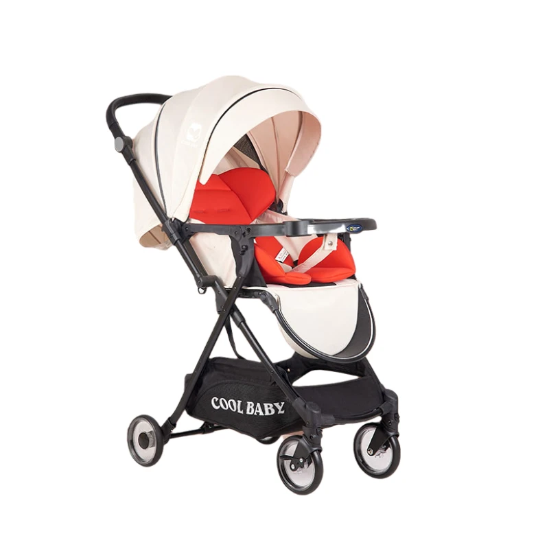 

High Landscape Baby Stroller Can Sit And Lay Two-Way Shock-Absorbing Child Stroller Ultra Light Folding Carts