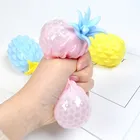 1 шт., 8 см ананас, стресс, Виноградный Шар, забавный гаджет, женская игрушка для детей, стресс, аутизм, ручной браслет, сжимаемые игрушки
